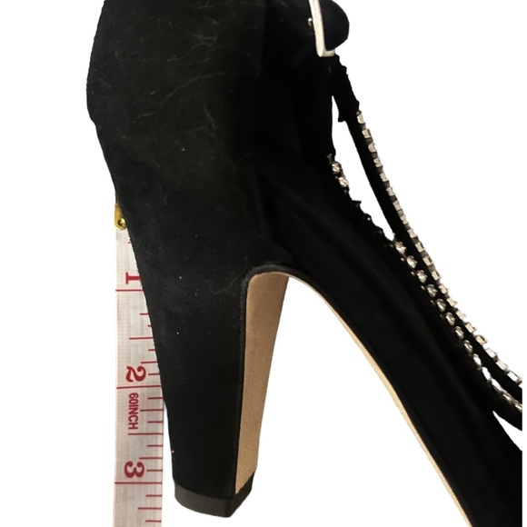 GIUSEPPE ZANOTTI Black Suede embellished Heels - Picture 5 of 10